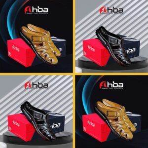 Ahba – Genuine Leather Half Shoe আহবা – খাঁটি চামড়ার হাফ জুতা প্রতিদিনের আরা